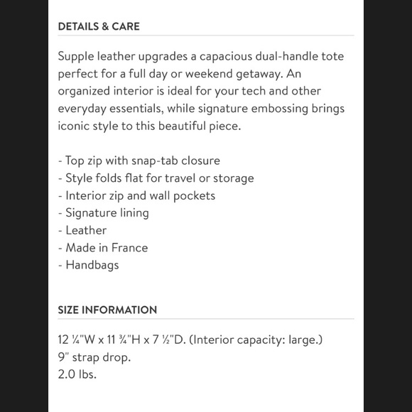 COPY - Longchamp Le Pilage Cuir Black Leather Tote $530 - Picture 5 of 12